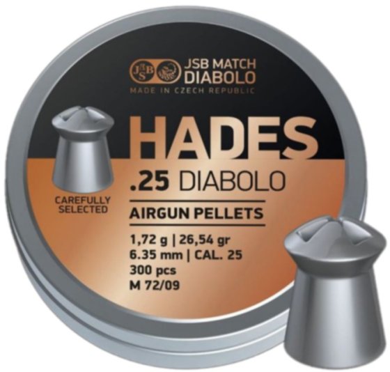 Pellets JSB Hades 6.35mm 300pcs