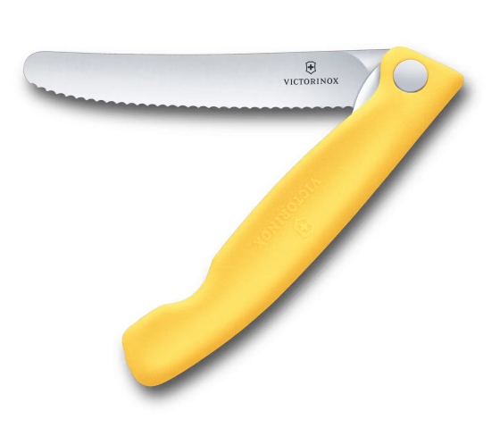 Victorinox Swiss Classic Picnic Yellow Folding Snack Knife