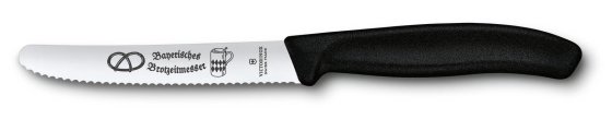 Victorinox Swiss Classic Brotzeit Serrated Knife Black