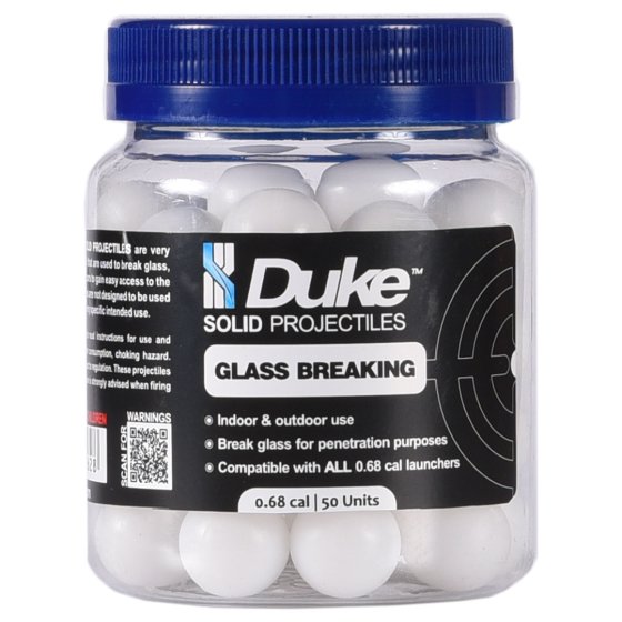 Duke Glass Breaking Solid Projectile .68 50 pcs