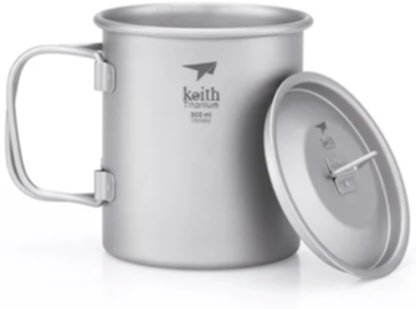 Titanium Mug Keith with Lid 300ml