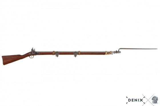 Replica French Flintlock Rifle with Bayonet, 1806