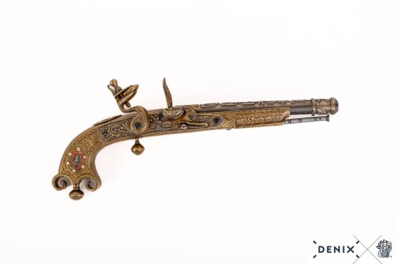 Flintlock Pistol Replica, Scotland 1760