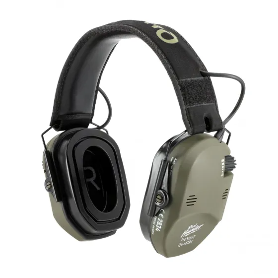 Electronic Shooting Earmuffs RealHunter Active ProSHOT QuadTAC Olive