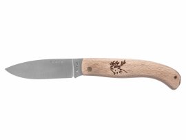 Knife Joker NH78-2 wood deer motif 8 cm