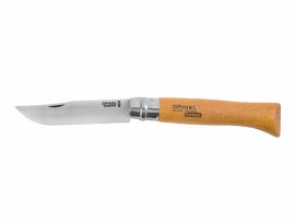 Knife Opinel 12 Closing Karbon Beech