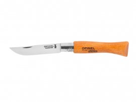 Knife Opinel 5 Closing Karbon Beech