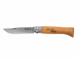 Knife Opinel 8 Closing Karbon Beech