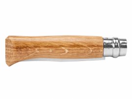 Knife Opinel 8 Folding Inox Beech Dog Motif
