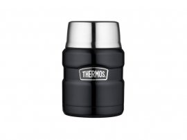 Food flask with spoon Thermos King 0.47 l graphite