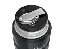 Food flask with spoon Thermos King 0.47 l graphite