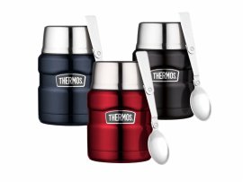 Food thermos with spoon Thermos King 0,47 l steel