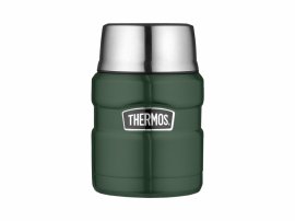 Food flask with spoon Thermos King 0.47 l green