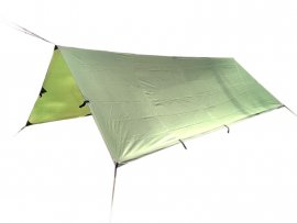 Tourist tarp Tigerwood Tectum 3x3 m green
