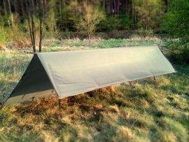 Tourist tarp Tigerwood Tectum 3x3 m green