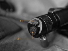 LED flashlight Fenix TK25 Red