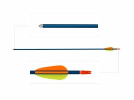 Poe Lang Blue 29" Aluminium Arrow