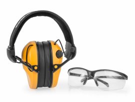 RealHunter Active Pro Orange Earmuffs + Glasses