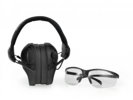 RealHunter Active Pro Black Earmuffs + Glasses