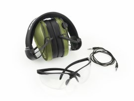 RealHunter Active Pro Green Earmuffs + Glasses