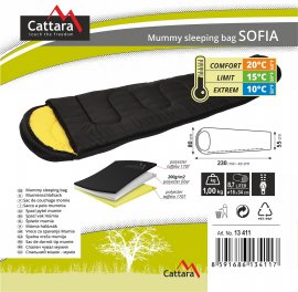 Sleeping bag mummy Sofia 210cm