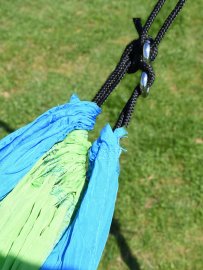 Hammock NYLON 275x137 cm green-blue
