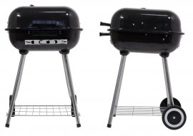 Charcoal grill rectangular Trapani 46 cm
