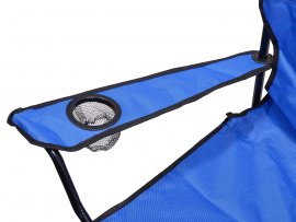 Folding camping chair Bari blue