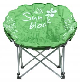 Folding Camping Chair Flowers green
