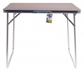 Folding camping table Balaton brown