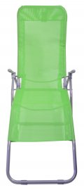 Folding camping deckchair Palermo green