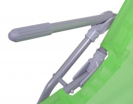 Folding camping deckchair Palermo green