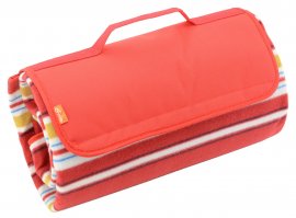 Picnic blanket Fleece 150x135 cm red