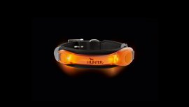Hunter orange LED collar pendant