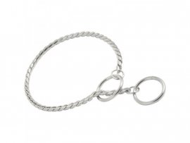 Chain collar DeLuxe silver, 70 cm