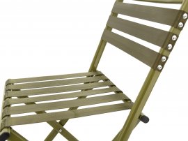Folding camping chair Cattara NATURE with backrest