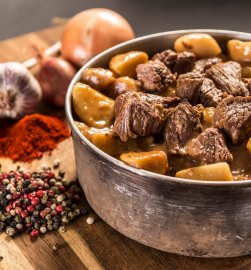 Beef goulash with potatoes Adventure Menu