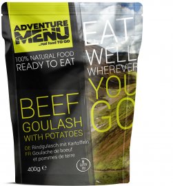 Beef goulash with potatoes Adventure Menu