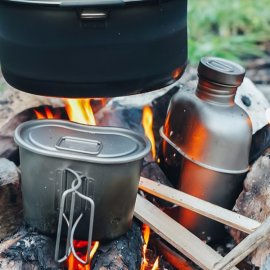 Titanium Cooking Kit Keith Canteen Mess Kit