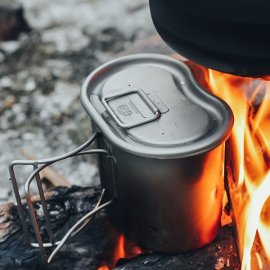 Titanium Cooking Kit Keith Canteen Mess Kit