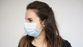 Disposable drape blue