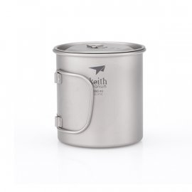 Titanium Keith mug with lid 550ml