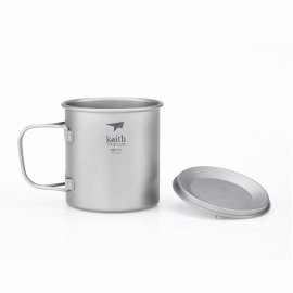 Titanium Keith mug with lid 550ml