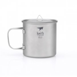 Titanium Keith mug with lid 650ml