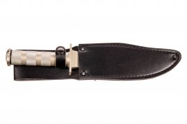 Survival knife Fox Outdoor with leather sheath