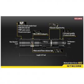 Tactical flashlight Nitecore MH12