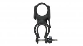 Swivel bike lamp holder