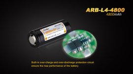 Rechargeable battery Fenix 26650 4800 mAh (Li-Ion)