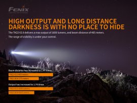 Tactical flashlight Fenix TK22 V2.0