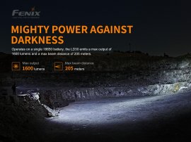 Flashlight Fenix LD30 + USB battery 3500 mAh